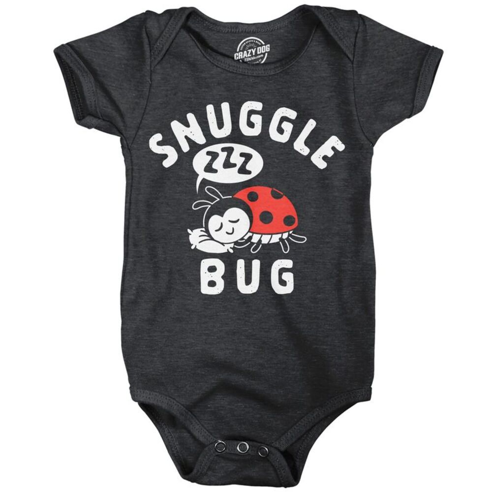 Snuggle Bug Baby Bodysuit Funny Cute Ladybug Jumper For Infants